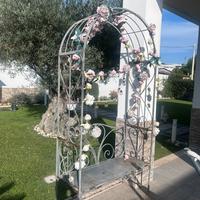 Panchina in ferro battuto