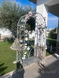 Panchina in ferro battuto