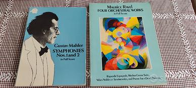 partiture Mahler e Ravel
