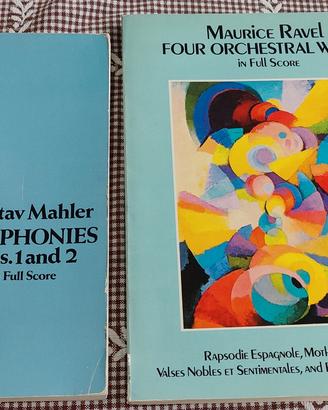 partiture Mahler e Ravel