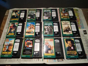 VHS John Wayne (12) Videocassette per visione.