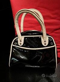 Borsa Benetton in vernice lucida
