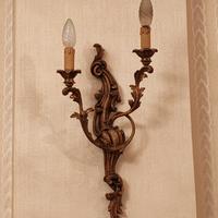 Due coppie di applique antiche in stile barocco