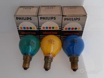 10 lampadine colorate gialle verdi blu E14 - Giardino e Fai da te