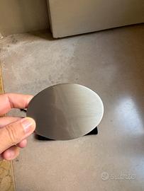 6 pilette in acciaio satinato per lavandini bagno