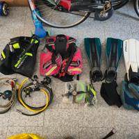 attrezzatura subacquea doppia 