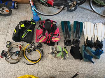 attrezzatura subacquea doppia 