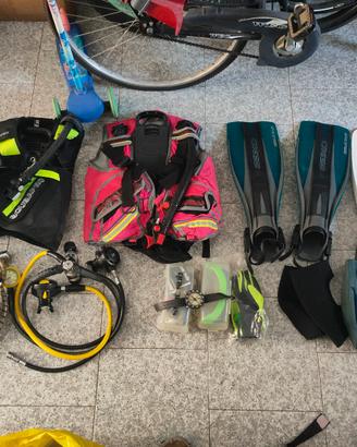 attrezzatura subacquea doppia 