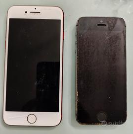 Lotto iPhone 7 + iPhone 5S ricambi accessori