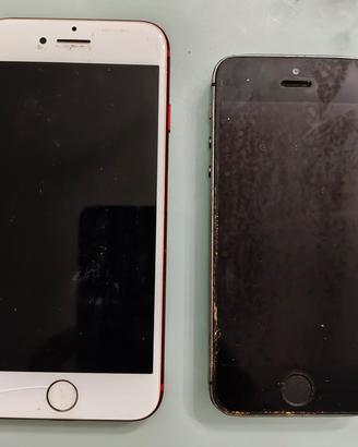 Lotto iPhone 7 + iPhone 5S ricambi accessori