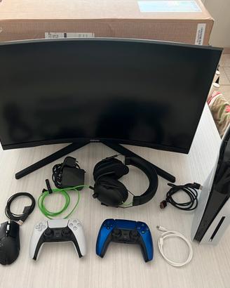 Playstation 5 e monitor samsung g5