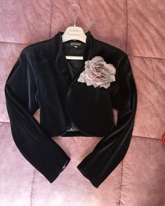Giacca bolero velluto nero