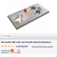 Lavello + fornello elettrico