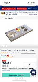 Lavello + fornello elettrico