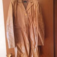Cappotto in pelle donna