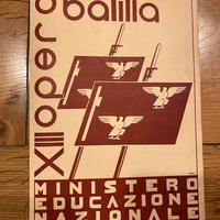PAGELLA BALILLA FASCIO LITTORIO
