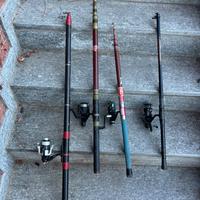 Canne da pesca vintage