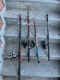 Canne da pesca vintage
