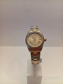 longines donna acciaio e oro  14 kt anni 80