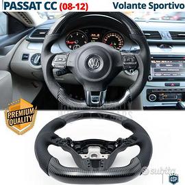 VOLANTE Sportivo per VW PASSAT CC Carbonio e Pelle