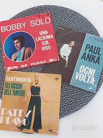 Vinili 45 giri. Patty Bravo, Bobby Solo, Paul Anka