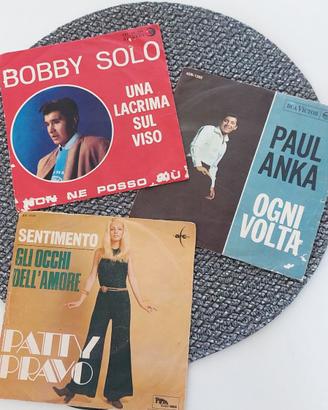 Vinili 45 giri. Patty Bravo, Bobby Solo, Paul Anka