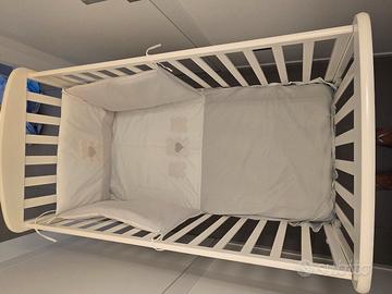 Lettino bianco  con sponde Erbesi