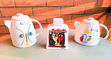 Tre Ceramiche Picasso per Tognana MMI 2004 Vintage