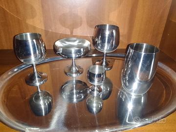  Servizio di bicchieri in acciaio inox AMC
