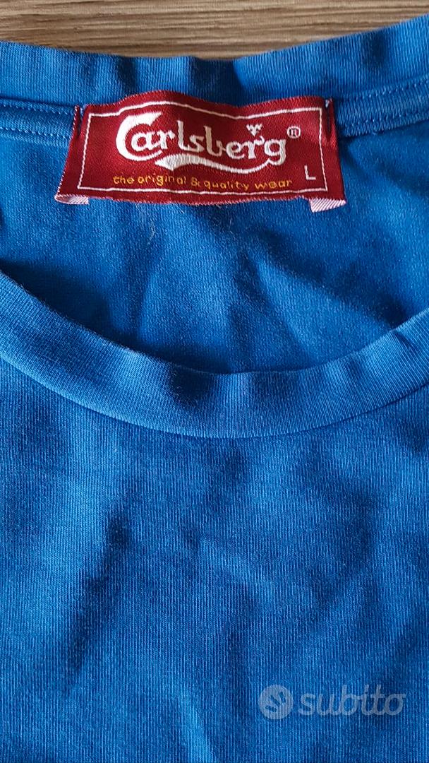 T shirt Carlsberg tg L blu Abbigliamento e Accessori In vendita a Piacenza