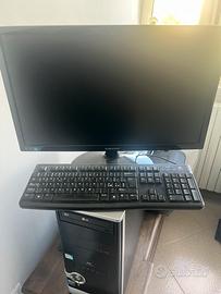 Pc completo di monitor e stampante