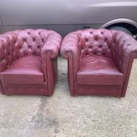 Due poltrone similpelle tattoo