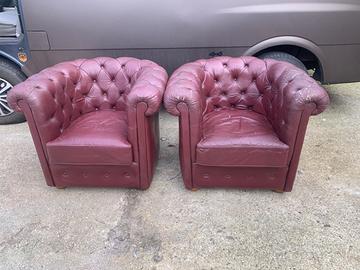 Due poltrone similpelle tattoo