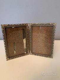Doppia cornice portafoto vintage