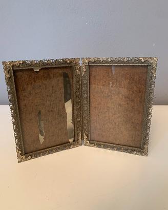 Doppia cornice portafoto vintage