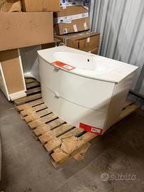 Mobile bagno con lavabo integrato (Design moderno)