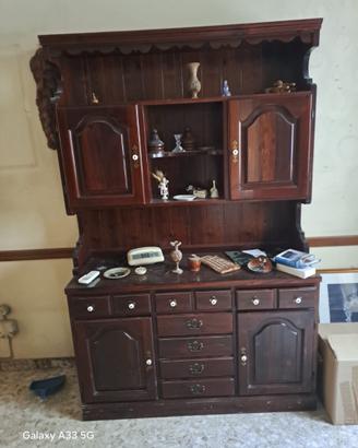 Credenza dritta con alzata