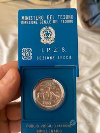 MONETA 500 LIRE ARG. 835 FDC 1981 VIRGILIO marone