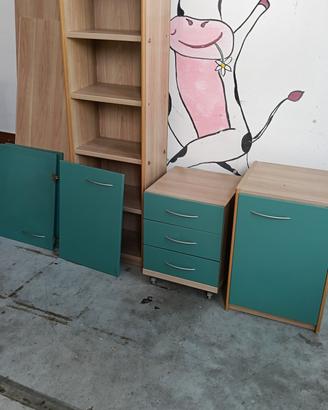 libreria e cassettiera 