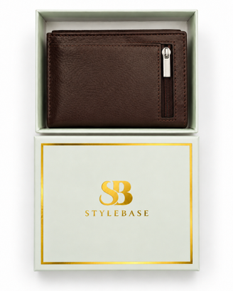 Portafoglio uomo Stylebase marrone con portamonete