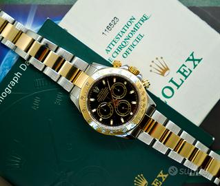 Rolex Daytona Ref. 116523 Full Set Black Dial Slim