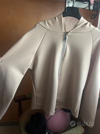 Tuta donna panna nuova / felpa con cap e pantalone