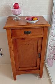  Mobiletto/Colonna in Legno Stile Arte Povera