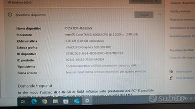 Notebook HP EliteBook 850 G3