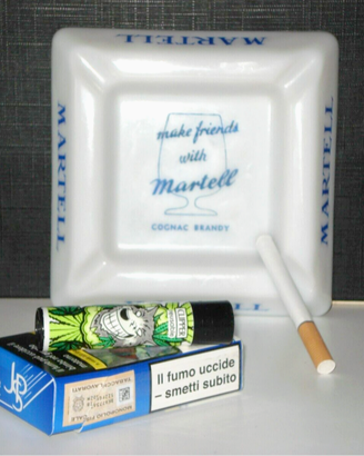 portacenere martell pubblicitario vintage anni 70