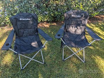 2 Sedie da campeggio pieghevoli 