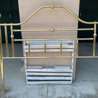 Letto matrimoniale Riva Cantù ottone massiccio