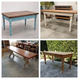 tavoli vintage retrò antichi restaurati