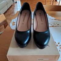 scarpe nere tacco, taglia 38