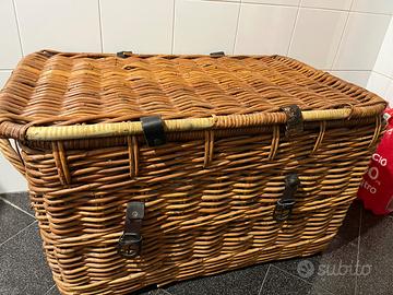 Baule cesto in vimini rattan